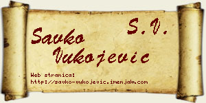Savko Vukojević vizit kartica
